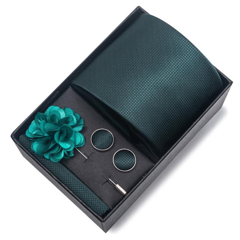 Свадебный галстук для жениха, праздничный бордовый галстук, мужской костюм, запонки, корсаж, аксессуары, комплект