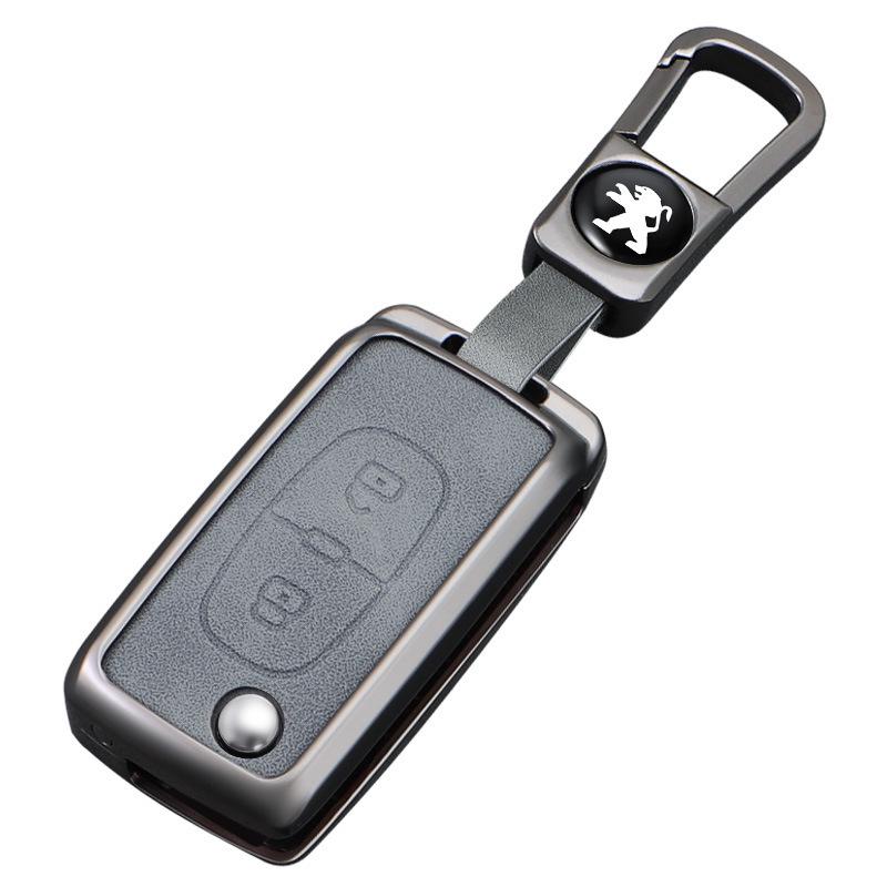 Кожаный чехол для ключей для Dongfeng Peugeot 408/308/3008/4008/2008/5008 Металлические модели
