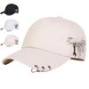 Бейсболки с персонализированным железным кольцом унисекс, регулируемые повседневные шляпы для весны и осени, солнцезащитная кепка для активного отдыха