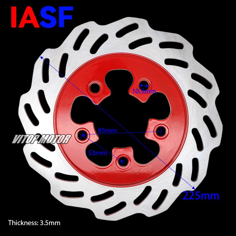 IASF Motorcycle Brake Disc Rotor for SYM Symphony 50-125 SR 2010-2017 JET4 50-150 JET4 R 50 45121-ATE-0000 Brake Disks 225mm Dia