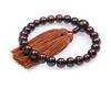 Nakago, Founded In 1885, Kyoto-style Rosewood Prayer Beads, 22 Beads, with Synthetic Silk Tassel and Prayer Bead Bag (For Men, Suitable for All Sects)
