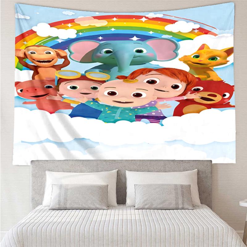 Rainbow Coco Adventure Tapestry Hanging for Bedroom,Livingroom, Playroom,Decor Art Room Wall Tapestry Holiday and Birthday Gifts