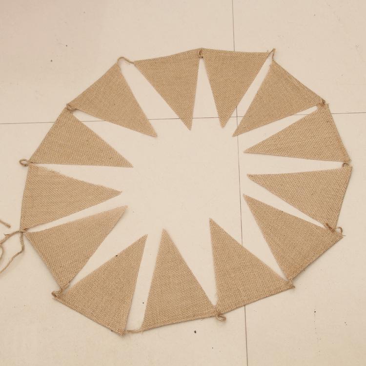 Джутовый флажок: Набор из 13 предметов для украшения дня рождения, свадьбы и рождественской вечеринки