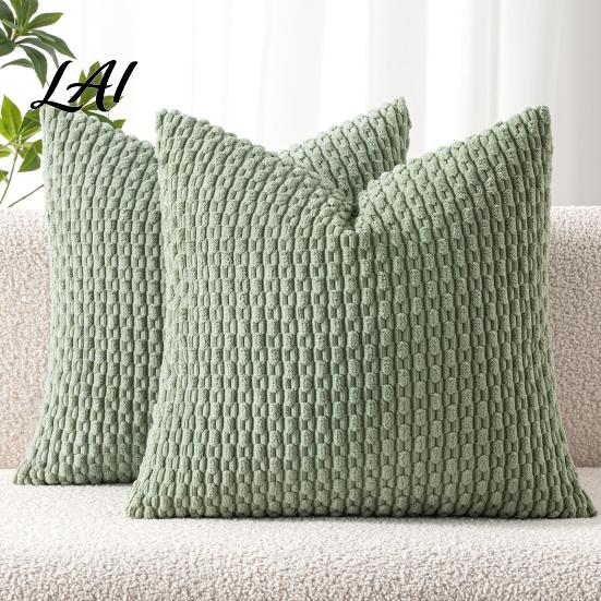 Cozy Bedroom Bedside Cushion Covers Bohemian Cover Soft Pillow Corduroy Throw Solid Color Decorative Case