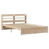 VidaXL Bed Frames with Headboard 160x200 Cm Solid Pine Wood, Bed, Solid Wood Bed Frame, Bedroom Furniture At 3306740