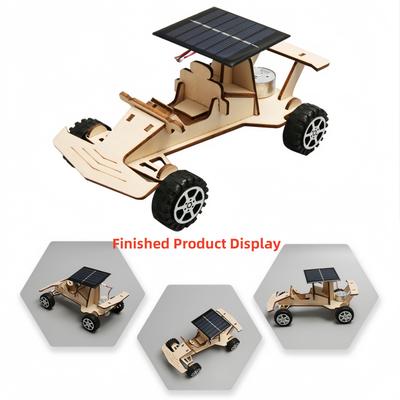 Солнечный гоночный автомобиль исследовательский автомобиль детский DIY ручной сборки модель DIY 3D деревянный пазл научные и образовательные игрушки