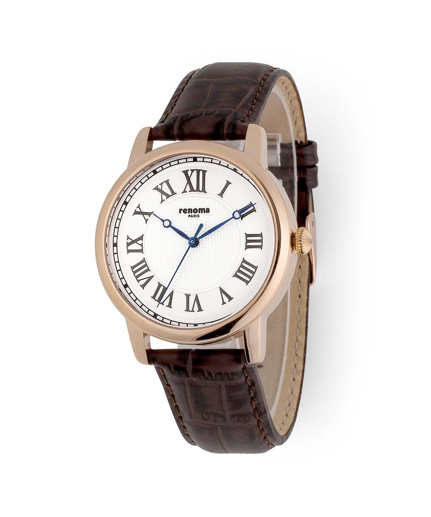 Lenomasigye Классические Мужские Кожаные Часы с Римскими Цифрами Re5455M