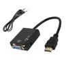 HD 1080P HDMI To VGA Cable Converter With Audio Power Supply HDMI Male To VGA Female Converter Adapter for Tablet Laptop PC TV