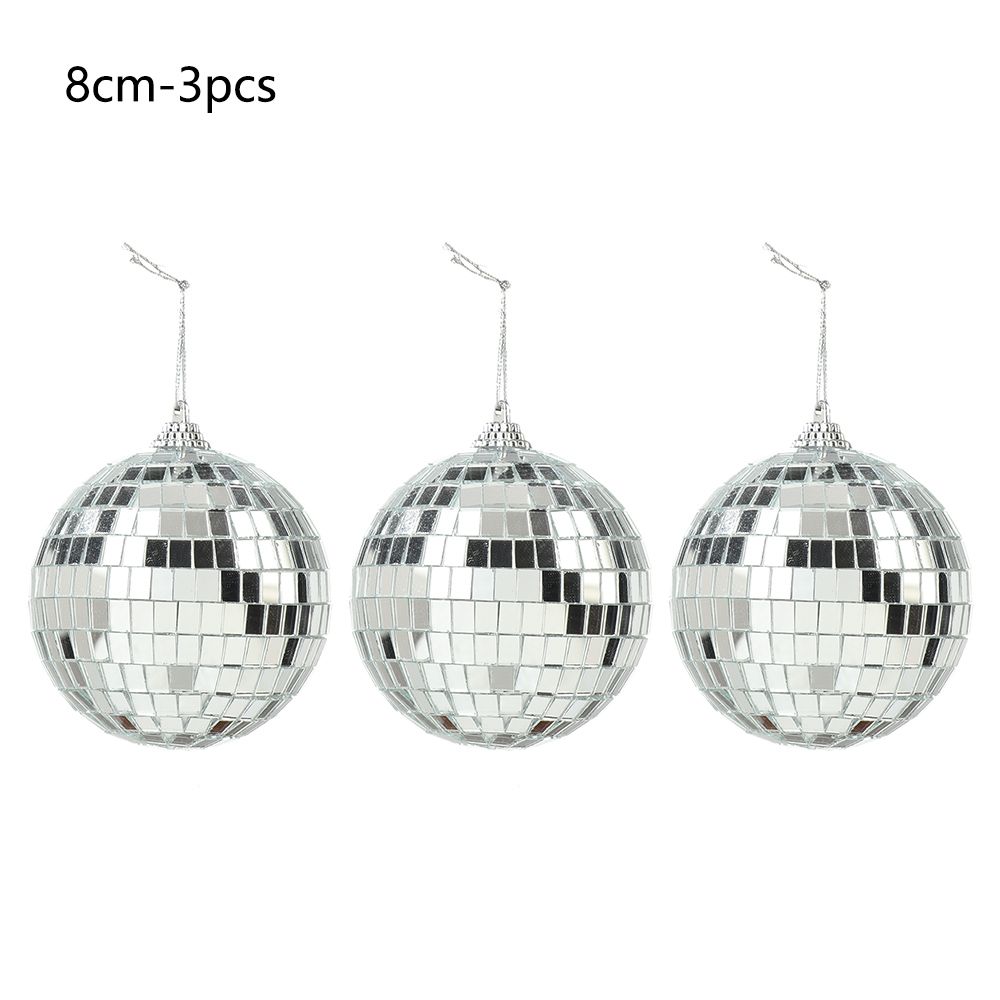 Ornaments DIY Christmas Tree Decoration Disco Mirror KTV Bar Reflective Glass Ball Christmas Ball