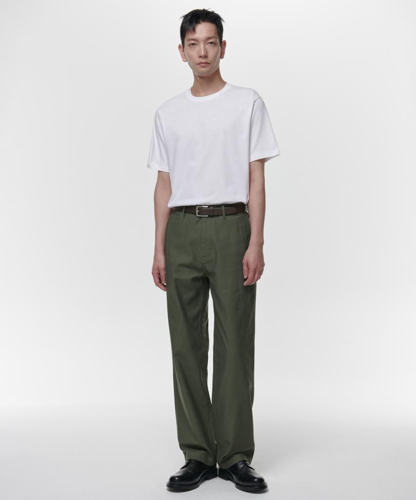 MUSINSA STANDARD Back Satin Officer Pants [Khaki]
