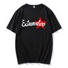 Extremoduro Spanish Rock Theme White TShirt  Front GraffitiStyle Band Name  Red Star Design Women and Unisex Tshirts Tops