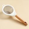 Wooden Handle Sieve Stainless Steel Fine Mesh Flour Sifter Colander Sugar Cocoa Matcha Powder Flour Colander Hand-held