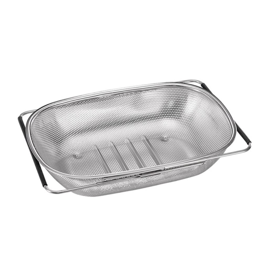 Non-slip Handle Sink Drain Basket Fine Mesh Vegetables Draining Racks Strainer Basket Tableware
