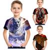 Kids T-shirts Short Sleeve Funny Animals Children Shirt Casual Cartoon Clothes Boys Girls Tee Apparel