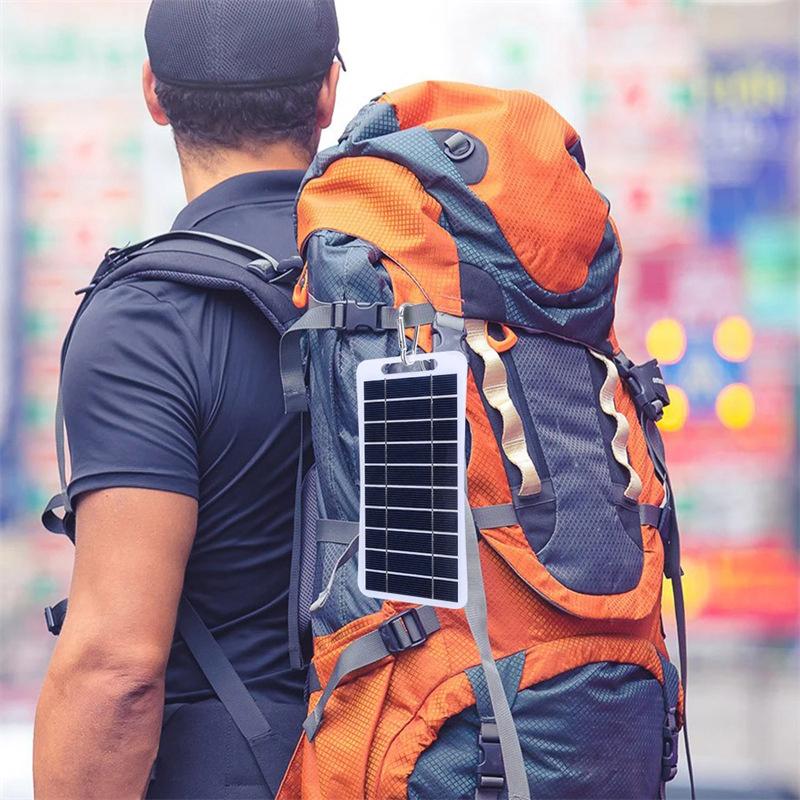 2W Solar Panel With Usb Waterproof Outdoor Hiking And Camping Portable Battery Mobile Phone Charging Bank Charging Panel 5V