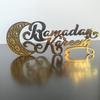 Золотые Украшения Ramadan Kareem Зеркальная Поверхность Настольное Украшение Фигурка Eid Mubarak Подарки