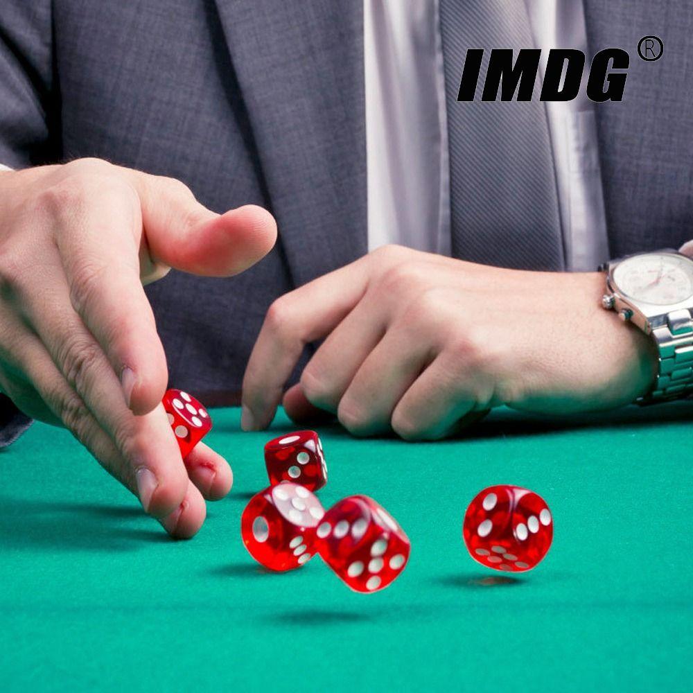 Board Games Desktop Game 19mm D6 Craps Square Point Dice D6 Dice Transparent Dice 6 Sided Dice