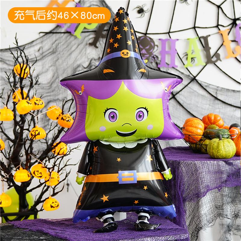 loween Aluminum Foil Balloons Ghost Skeleton Decorations for Nightclubs Kindergarten Bar KTV Parties Children's Decorations