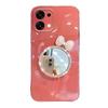 For OPPO A6 Pro Case Soft Plating brick inlaid pearl butterfly makeup mirror Smooth Electroplated For OPPO A6 Pro Back Cover