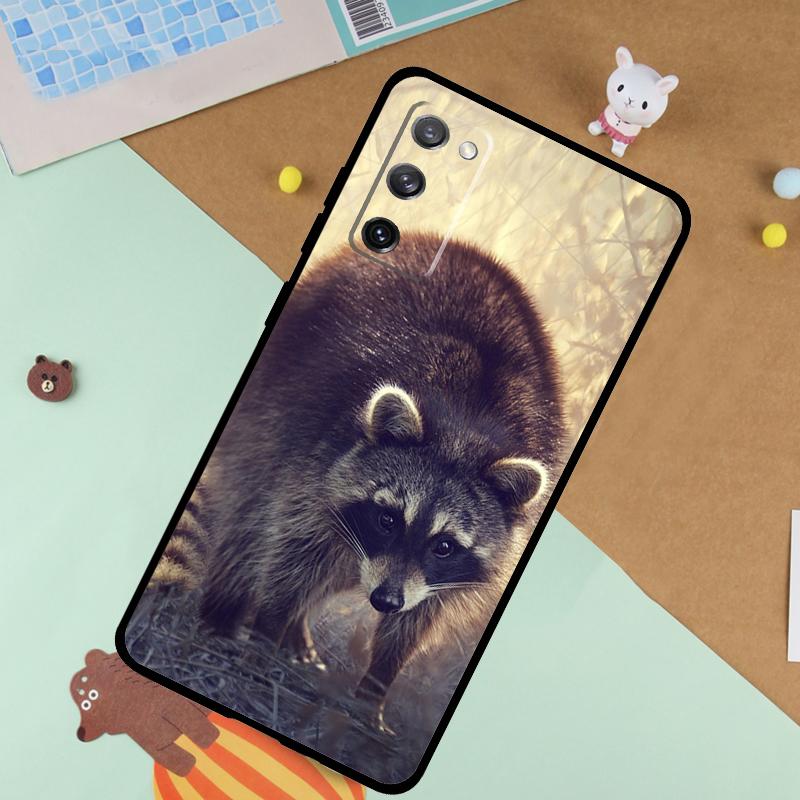 Raccoon Soft Case For Samsung Galaxy S24 Ultra S9 S10 S20 S22 S21 Plus S23 FE S25 Ultra Funda Cover