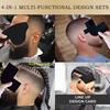 Yousheng 1/4Pcs Barber Color Hairline Enhancement Card Beard Lineup Shaping Tool Men Hairline Guide Beard Facial Hair Styling Trimming Edging Shaping