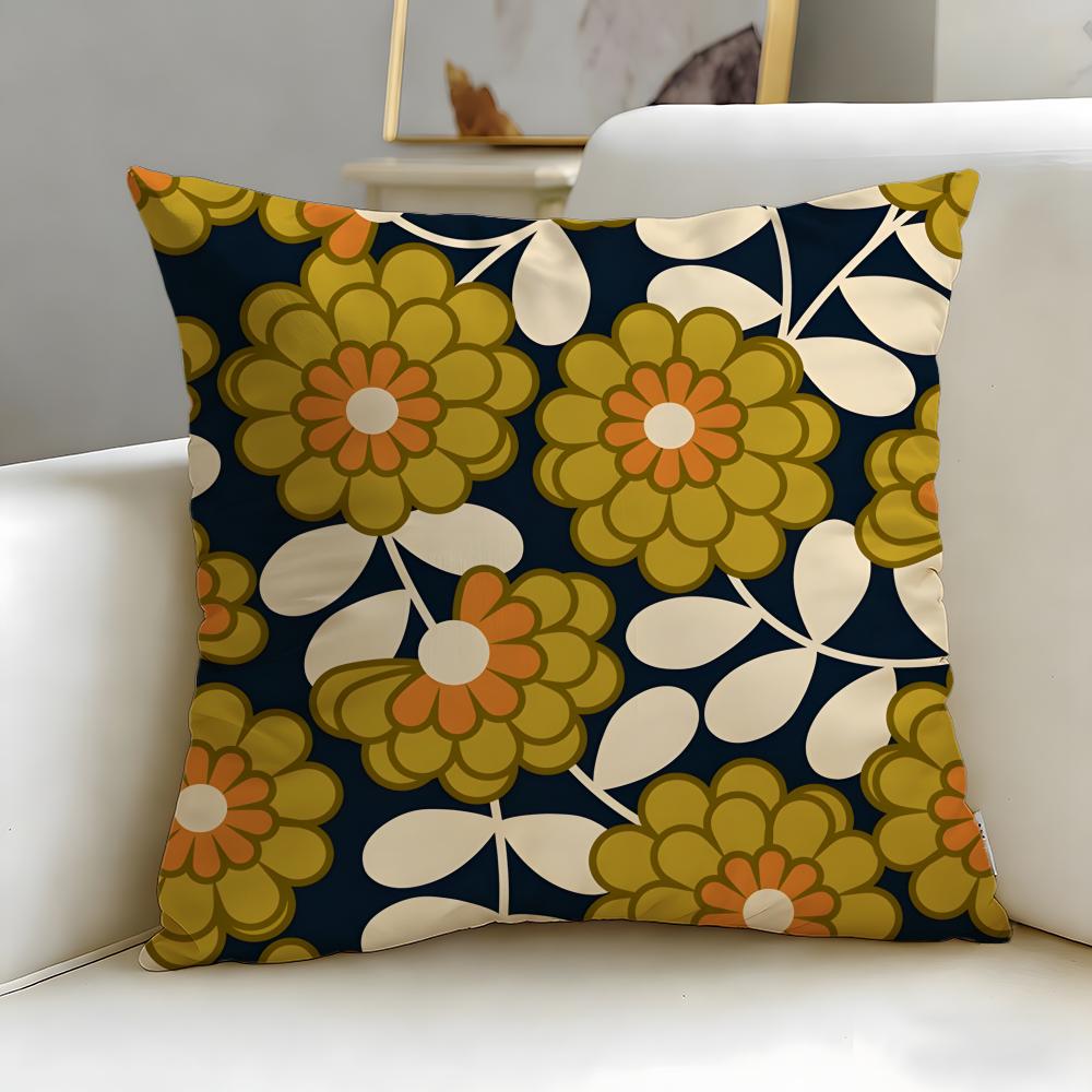 Классический бренд Orla Kiely Наволочка для подушки Мягкая и легко стирающаяся – Универсальная для дивана, кровати, путешествий и офиса