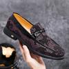 FashionLuxury Brand Leather Shoes for Men Genuine Leather Loafers Driving Shoes Men Casual Soft Sole Classic Business Man Male Shoes