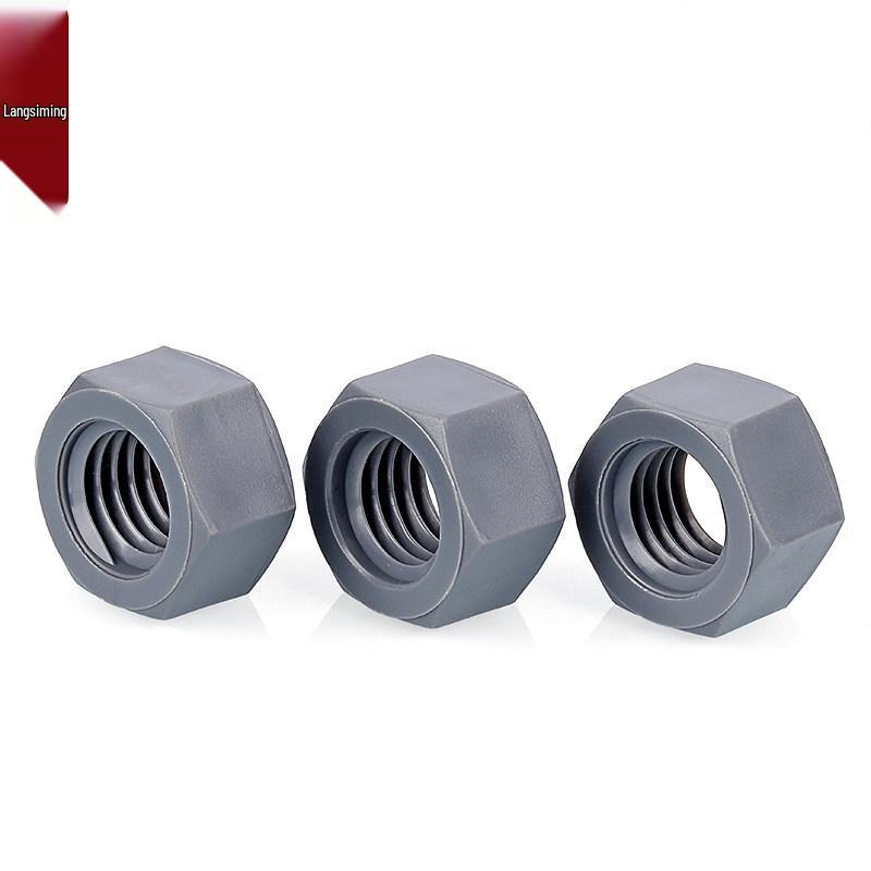 PVC Hex Nuts: Acid and Alkali Resistant Plastic Caps for M3-M20 Sizes