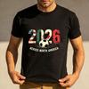 2026 Across North America Soccer Graphic T Shirt Unisex Cotton Short Sleeve Soccer Fan Soccer Party Supplies Casual Daily Outfit