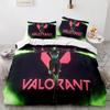 Fashion 3D Print Game Valorant Bedding Collection Boys Girls Twin Queen Size Duvet Cover Pillowcase Bed Kids Adult Fashion Home Textile