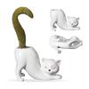 Ceramic Cat Shape Succulent Planter Cute Animal Plant Pot with Drainage Hole Garden Pots for Home Office Desk Windowsill Decor