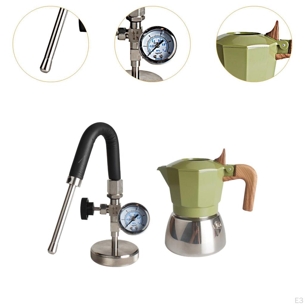 Итальянская кофеварка эспрессо с парогенератором, Идеально подходит для кемпинга и путешествий.