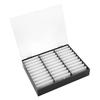 Nail Art Decoration Container Empty Nail Tips Storage Box Fake Nail Display Case (Black)