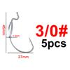 FTK 5 шт./лот, джиг-головка, рыболовный крючок, джиг-крючки для мягкой рыбы, наживка из углеродистой стали, крючки с погремушкой