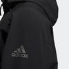 Adidas FW22 Однотонная куртка с капюшоном и принтом логотипа, унисекс, верхняя одежда, черный IA1767