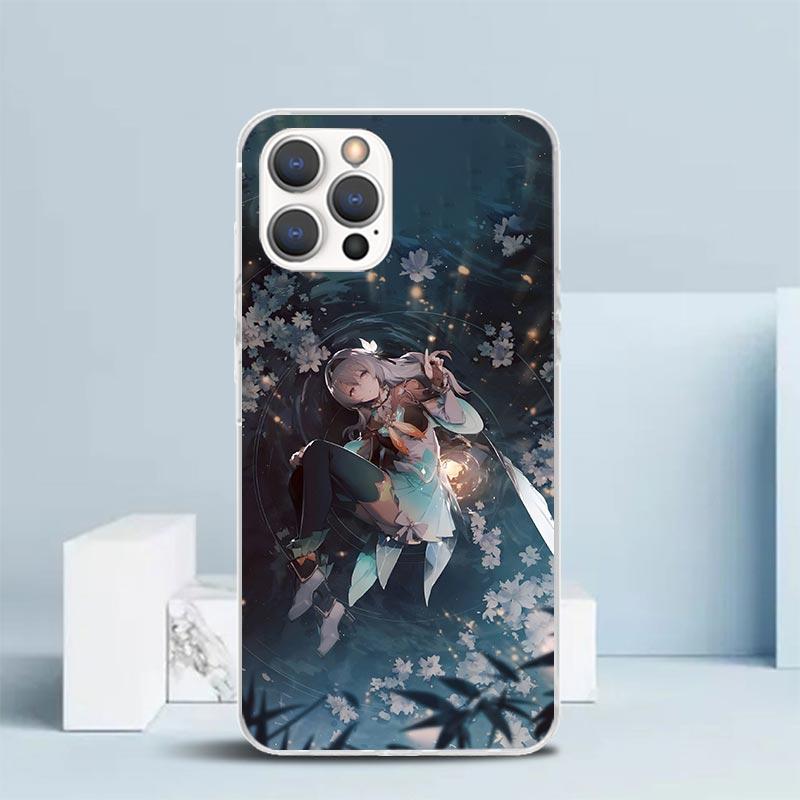 Чехол-книжка Honkai Star Rail Firefly для iPhone 16 17 Air 15 14 Pro Max 16E Чехол для телефона 13 Mini 12 11 7 SE 8 С рисунком Подходящий Cas