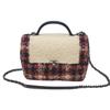CHANEL 24th series A57214 Top handle Tweet single flap shoulder bag Shoulder bag Ivory/Red/NavyUsed