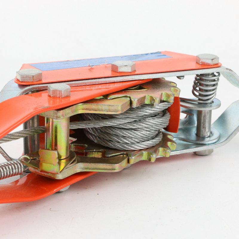 Многофункциональный храповой ручной рычажный натяжитель - Инструмент для натяжения стального троса с двойным крюком.