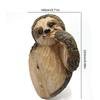 Realistic Sloth Statue Garden Resin Sloth Climbing Hanging Tree Hugger&Peeker Animal Statue Home Landscaping Decoration Ornament