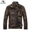 Winter Brand Leather Jacket Men Slim Collar Jaqueta Couro Bomber Jacket Faux Leather Fur Coat 