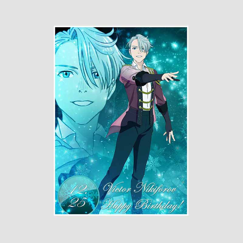 Vintage Sports Anime Yuri On Ice Posters and Prints White Paper Poster Wall Art Painting Home Decor Room Bar Decoration Pictures Interior Mural
