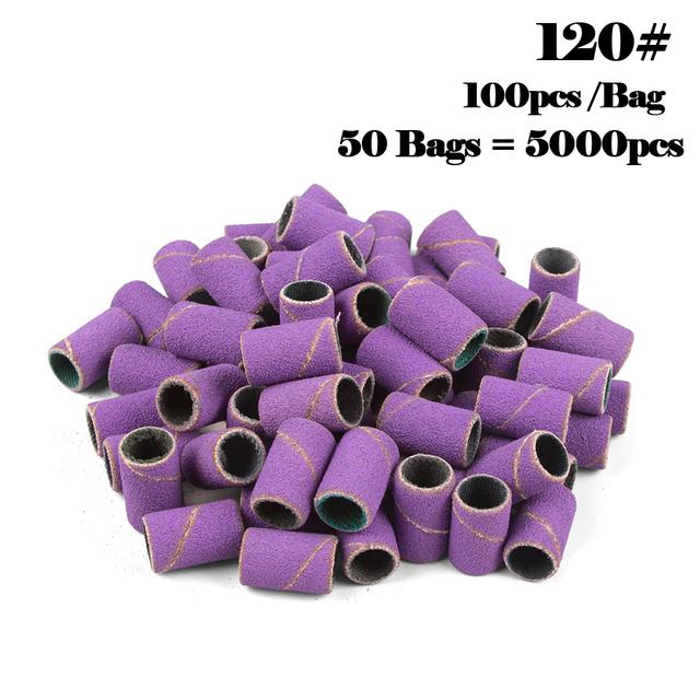 5000 шт шлифовальные ленты для дизайна ногтей 80 # 120 # 180 # 240 шлифовальная лента для маникюра, дрель для удаления гель-лака, педикюра