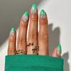 24/30 шт. розовые бантики для накладных ногтей зеленые волнистые съемные накладные ногти для женщин и девочек