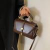 Women's Bag New Trend High Sense Fashion Shoulder Bag Retro Versatile Shoulder Messenger Bag Simple Casual Small Square Bag