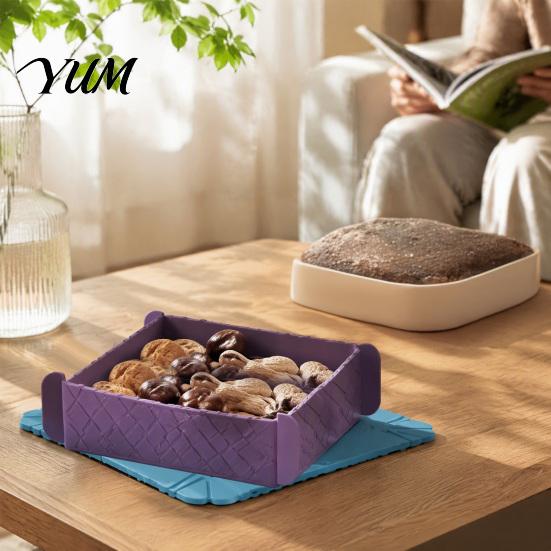 Foldable Table Mat Silicone Magnetic Mat, Heat Resistant Hot Pad, Portable Waterproof Easy Clean Non-slip Trivet for Kitchen Dining And Camping Picnic