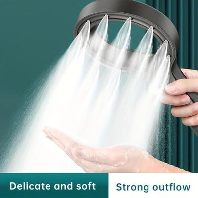 Креативная душевая головка Hollow Spray Handheld Single Mode ABS Big Panel High Pressure Head Nozzle Bathroom Accessories