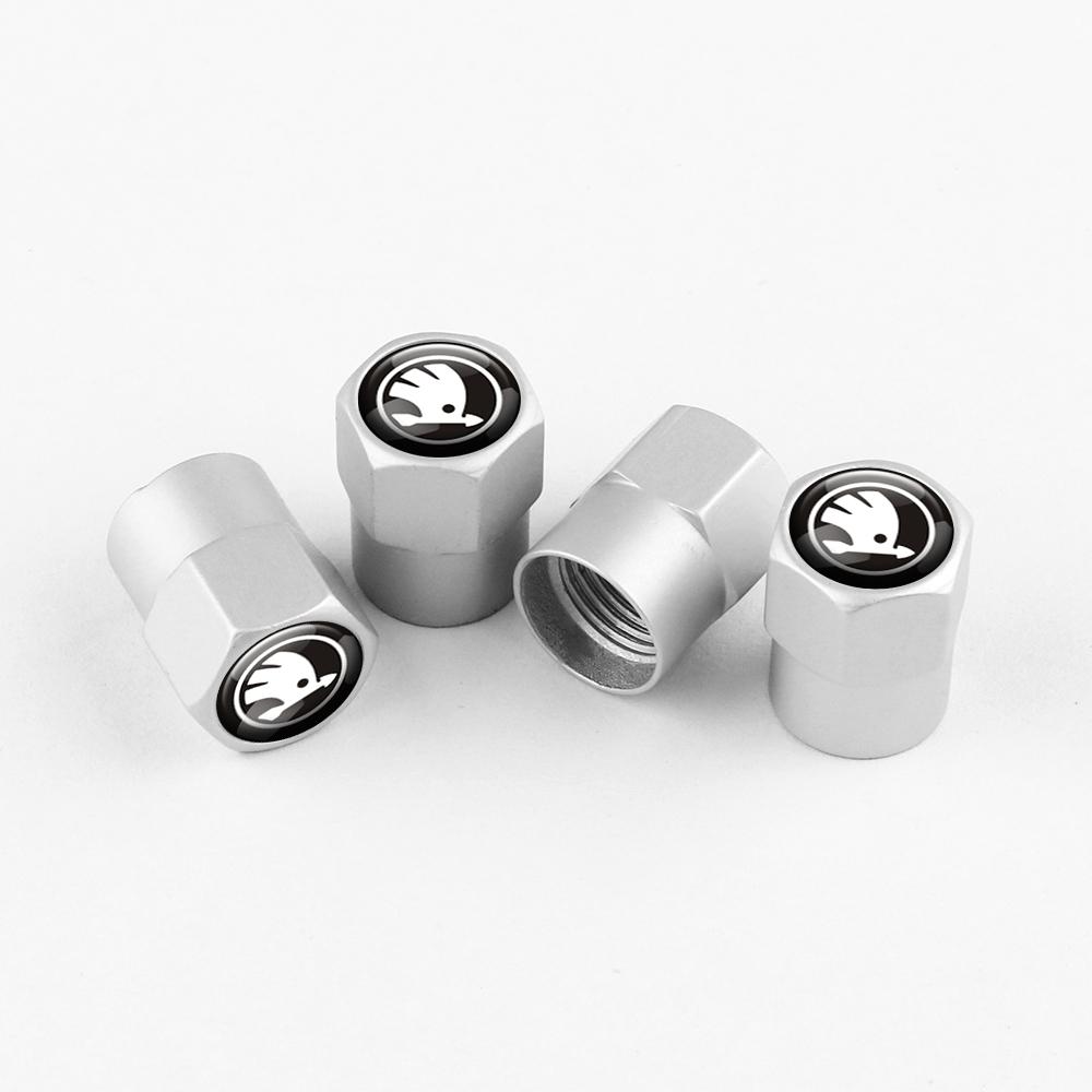 2025 Новые 4 шт. Металлические Колпачки Клапана Шин Автомобиля Для Skoda S Skoda Kodiaq Fabia Kamiq Karoq Octavia A5 A7 Ra