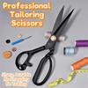 Прочные Портновские Ножницы 8-12 дюймов Эргономичные Черные Кожаные Режущие Ножницы Антикоррозийные Прочные Швейные Ножницы для Домашнего Шитья