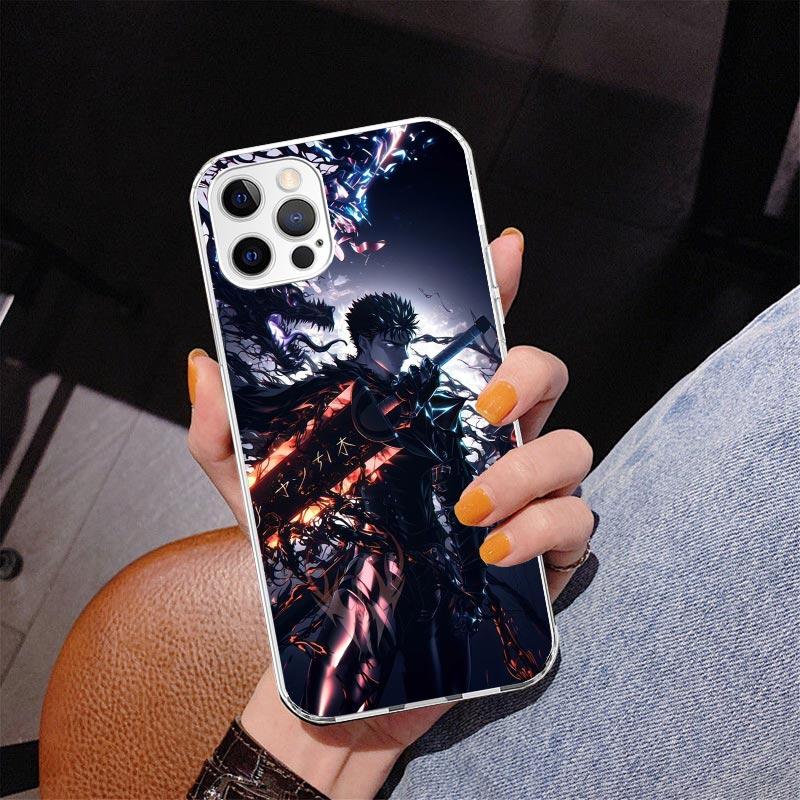 Чехол для телефона с принтом аниме G-Guts B-Berserks для iPhone 17 Air 16 Pro Max 16E 15 + 14 Plus 11 12 13 Mini 7 8 SE Подарок Чехол Fundas