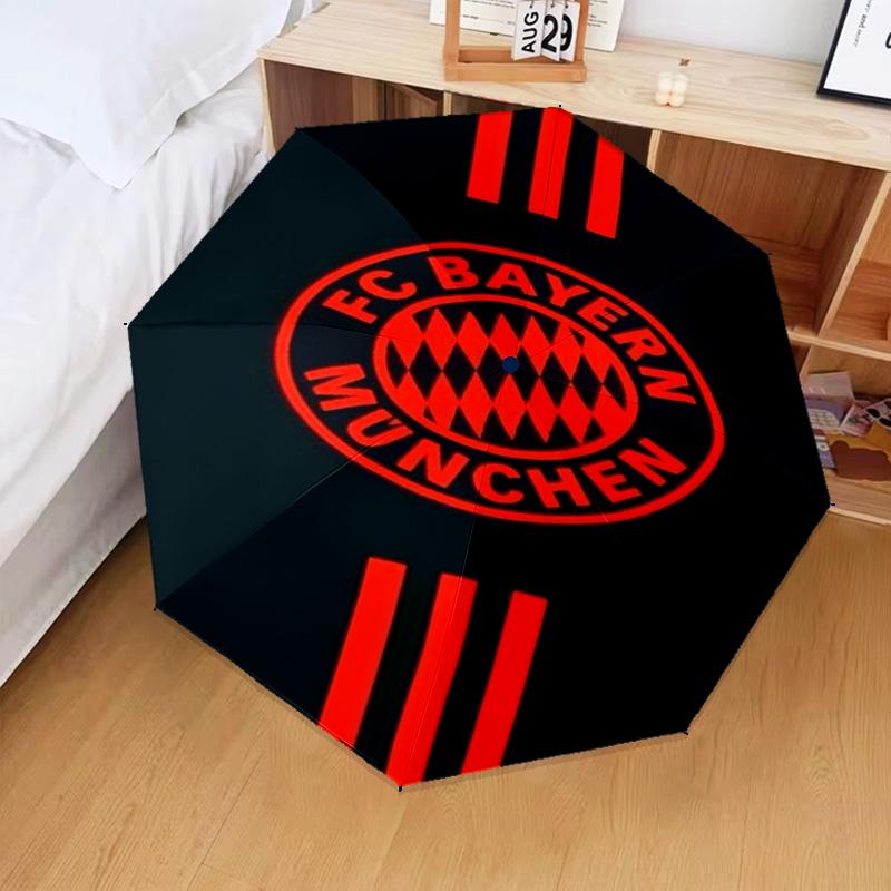 1 шт. Складной зонт FC Bayern München с принтом, автоматический зонт 8-спицевый для путешествий, кемпинга, подарки для фанатов, рождественские подарки